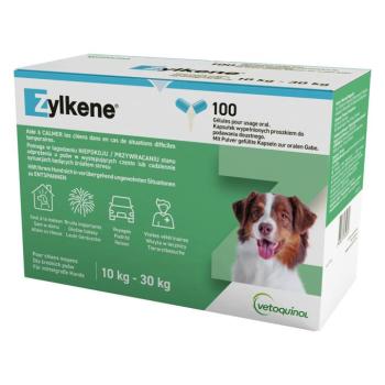 2x100db Zylkene kapszula (10-30 kg) 225 mg étrend-kiegészítő kutyáknak kép