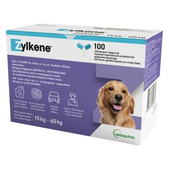 2x100db Zylkene kapszula (> 30 kg) 450 mg étrend-kiegészítő kutyáknak kép