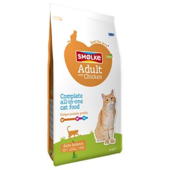 2x10kg Smølke Adult csirke & rizs száraz macskatáp kép