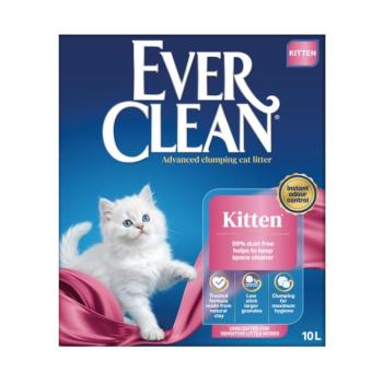 2x10l Ever Clean® Kitten csomósodó macskaalom kiscicáknak kép