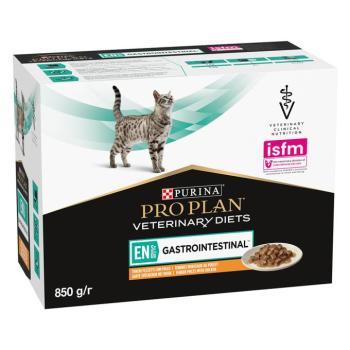 2x10x85g PURINA PRO PLAN Veterinary Diets Feline EN ST/OX Gastrointestinal csirke nedves macskatáp kép