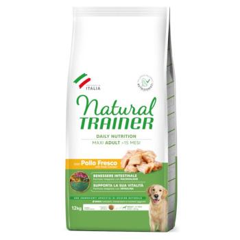 2x12,5kg Natural Trainer Adult Maxi csirke száraz kutyatáp kép