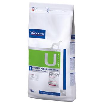 2x12 kg Virbac Veterinary HPM Dog Urology Dissolution & Prevention U1 száraz kutyatáp kép