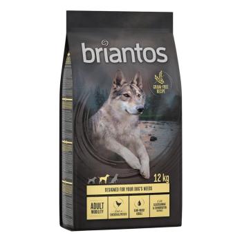 2x12kg Briantos gabonamentes száraz kutyatáp- Adult Mobility csirke & burgonya kép