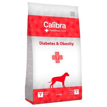 2x12kg Calibra Veterinary Diet Dog Diabetes & Obesity szárnyas száraz kutyatáp kép