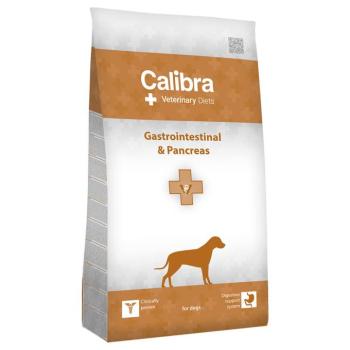 2x12kg Calibra Veterinary Diet Dog Gastrointestinal & Pancreas lazac száraz kutyatáp kép