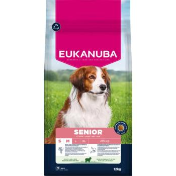 2x12kg Eukanuba Premium Nutrition Senior Small & Medium Breed bárány & rizs száraz kutyatáp kép