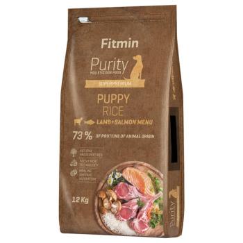 2x12kg Fitmin Dog Purity Puppy rizs, bárány & lazac száraz kutyatáp