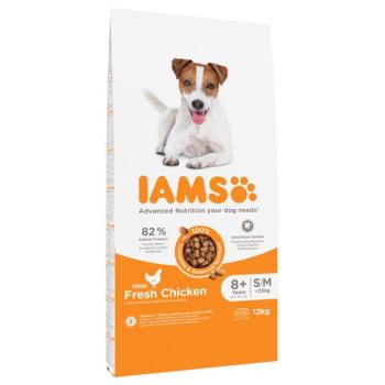 2x12kg IAMS Advanced Nutrition Senior Small & Medium Dog csirke száraz kutyatáp kép