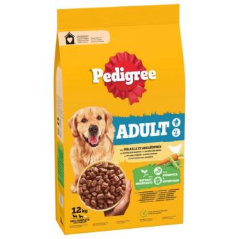 2x12kg Pedigree Adult szárnyas & zöldség száraz kutyatáp kép
