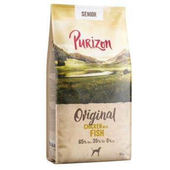 2x12kg Purizon Senior csirke & hal - gabonamentes száraz kutyatáp kép