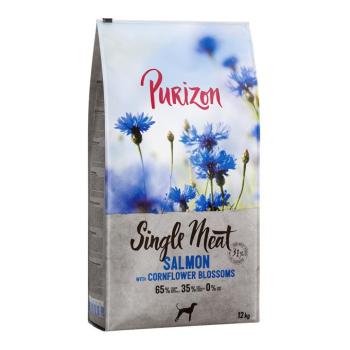 2x12kg Purizon Single Meat Adult lazac, spenót & búzavirág - gabonamentes száraz kutyatáp kép