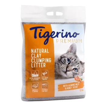 2x 2kg Tigerino Premium macskaalom rendkívüli kedvezménnyel! - Mandulatej & méz kép