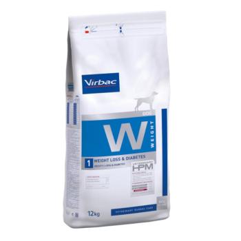 2x12kg Virbac Veterinary HPM Dog Weight Loss & Diabetes W1 száraz kutyatáp kép