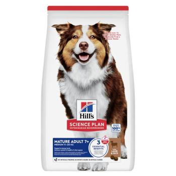 2x14kg Hill's Canine Mature Adult 7+ Medium bárány & rizs száraz kutyatáp kép