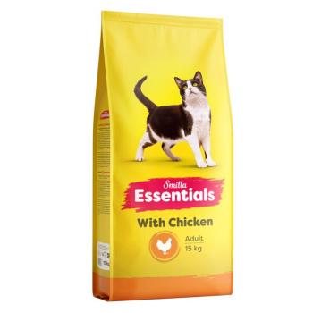 2x15kg Smilla Essentials Adult csirke száraz macskatáp kép