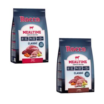2x1kg Rocco Mealtime bárány, marha száraz kutyatáp vegyes próbacsomagban kép