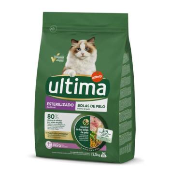2x2,5kg Ultima Sterilized Hairball pulyka száraz macskatáp kép