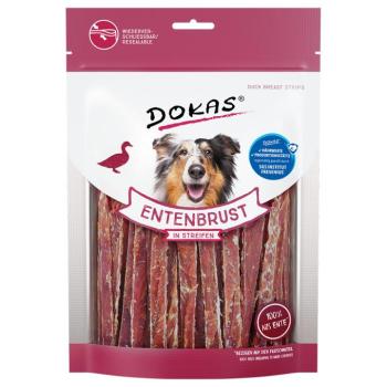 2x250g Dokas hússnack kutyáknak, macskáknak, vadászgörényeknek- Kacsamellcsíkok kép