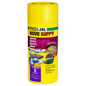 2x250ml JBL ProNovo Guppy Flakes S lemezes haltáp kép