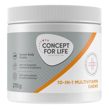 2x270g Concept for Life 10 in 1 Multivitamin Supplements Chews étrend-kiegészítő eledel kutyáknak kép
