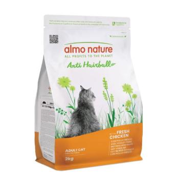 2x2kg Almo Nature Functional Anti Hairball csirke & rizs gazdaságos csomag száraz macskatáp kép