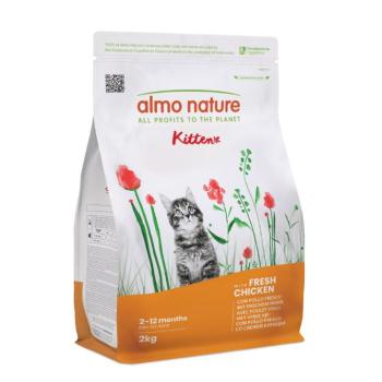 2x2kg Almo Nature Functional Cat Kitten csirke & rizs gazdaságos csomag száraz macskatáp kép