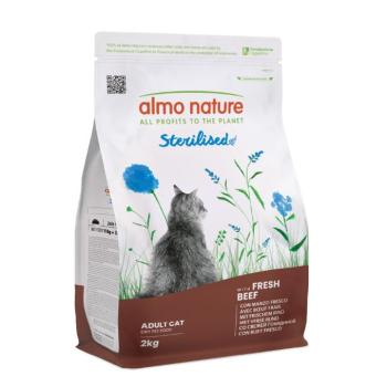2x2kg Almo Nature Functional Sterilised Cat marha & rizs gazdaságos csomag száraz macskatáp kép