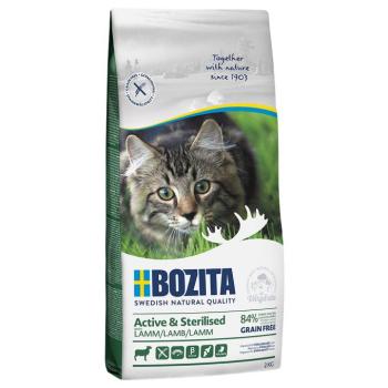 2x2kg Bozita gabonamentes Active & Sterilised bárány száraz macskatáp kép