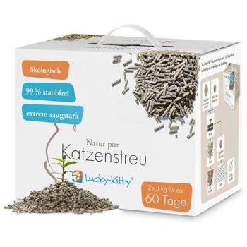 2x3 kg Lucky Kitty macskaalom "Natur Pur" Sensitiv macskaalom kép