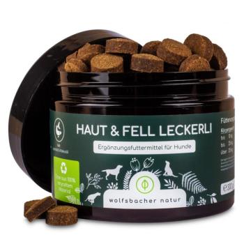 2x300g Wolfsbacher Natur bőr & szőrzet kutyasnack kép