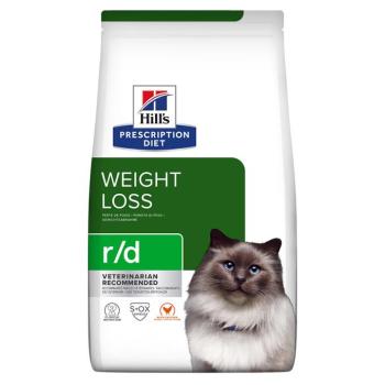 2x3kg Hill's Prescription Diet r/d Weight Reduction csirke száraz macskatáp kép