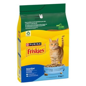 2x3kg PURINA Friskies Sterilized Cat lazac, tonhal & zöldség száraz macskatáp kép