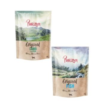 2x400g Purizon száraz macskatáp vegyes próbacsomagban - Bárány & hal + hal kép