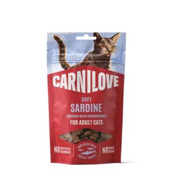 2x50g Carnilove Cat szardínia & eper Soft Snack macskáknak kép