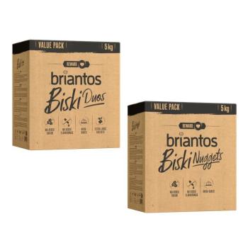 2x5kg Briantos Biski kutyasnack vegyesen: 5kg Nuggets+5kg Duos kép
