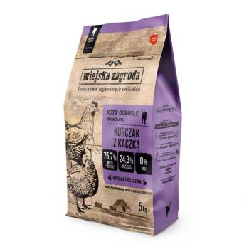2x5kg Wiejska Zagroda Cat csirke kacsával száraz macskatáp kép