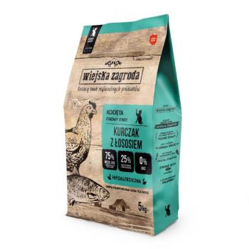 2x5kg Wiejska Zagroda Kitten csirke lazaccal száraz macskatáp kép