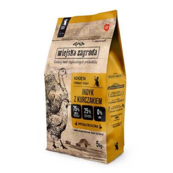 2x5kg Wiejska Zagroda Kitten pulyka csirkével száraz macskatáp kép
