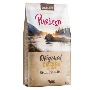 2x6,5kg ÚJ Purizon Cat Sterilised csirke & hal - Original Daily 65% száraz macskatáp kép