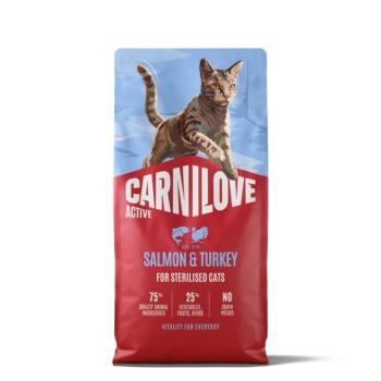 2x6kg Carnilove Active Adult Sterilised lazac & pulyka száraz macskatáp kép