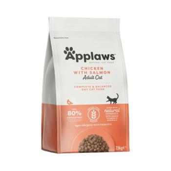 2x7,5kg Applaws Adult csirke & lazac száraz macskatáp kép
