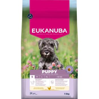 2x7,5kg Eukanuba Premium Nutrition Puppy Small Breed Puppy csirke száraz kutyatáp kép