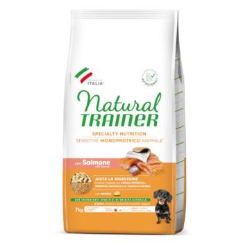 2x7kg Natural Trainer Sensitive Adult Small & Toy lazac száraz kutyatáp kép