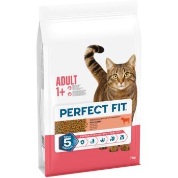 2x7kg Perfect Fit Active 1+ marha száraz macskatáp