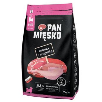 2x9kg Pan Mięsko Large Puppy borjú & fürj száraz kutyatáp kép