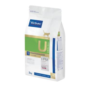 3 kg Virbac Veterinary HPM Cat Urology Struvite Dissolution U1 száraz macskatáp kép