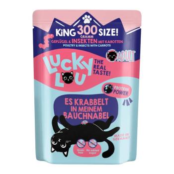 300g Lucky Lou Adult Szárnyas & rovarok nedves macskaeledel kép