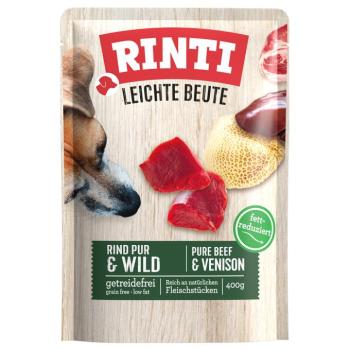 30x400g RINTI Leichte Beute nedves kutyatáp - Marha pur & vad kép
