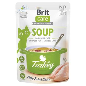 30x75g Brit Care macskaleves, pulyka nedves macskatáp kép